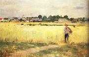 Berthe Morisot In the Wheatfields at Gennevilliers china oil painting reproduction